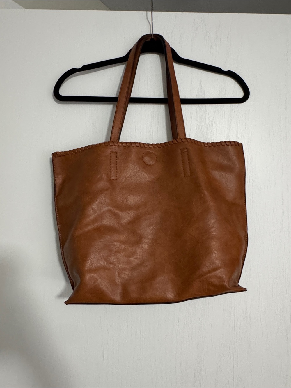 Classic Brown Leather Tote Bag - Everyday Carry
